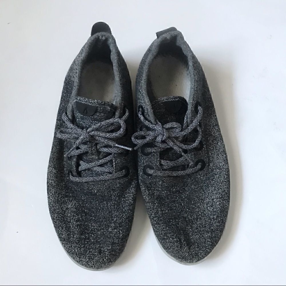 Allbirds merino wool grey running shoes lace up size 13